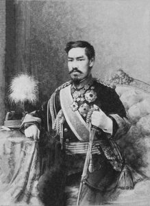 Portrait of Emperor Meiji by Chiossone.