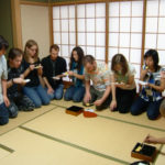 KCP students experiencing the tea ceremony