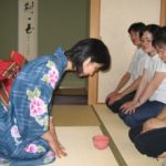 KCP students during a tea ceremony