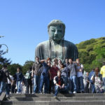 KCP students strike a pose in front of The Great Buddha of Kamakura