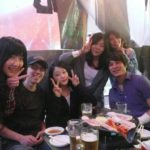 KCP students Pla, Steven, Anna, Kyeongmi, Erng, and Tae Hoon in Koreatown. 