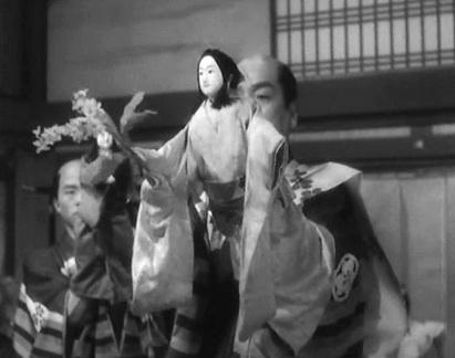 Bunraku performance.