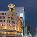 Ginza District at night