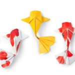 Handmade origami Koi fish