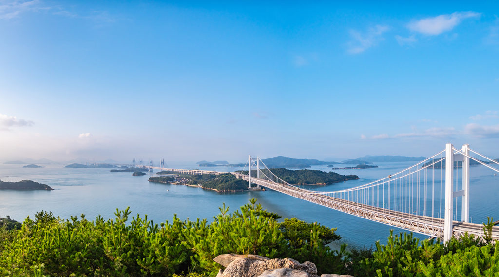 Seto Ohashi Bridge from Mt.Washu