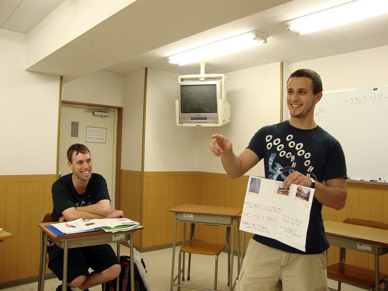 KCP students sharing their work during class