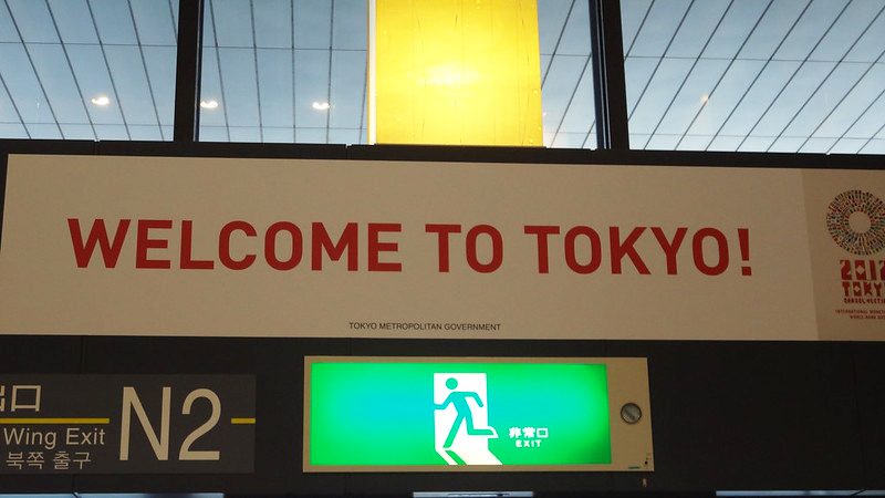 Welcome to Tokyo sign