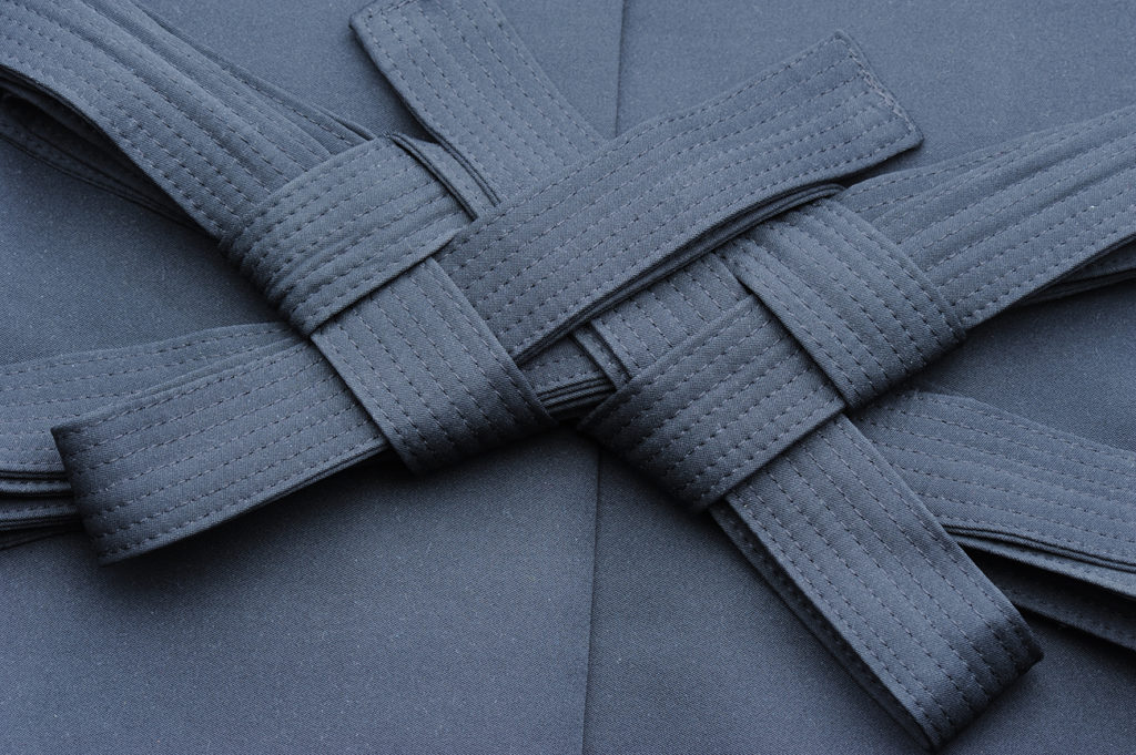 Folded hakama