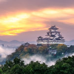 Scenery of Himeji castle in Hyogo