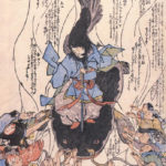 Namazu-e - Kashima controls Namazu with his sword.