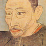 A portrait of Toyotomi Hideyoshi.