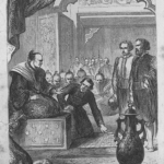 William Adams before Shogun Tokugawa Ieyasu.