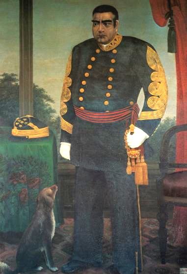 Tokonami Masayoshi's painting of Saigō Takamori in uniform.