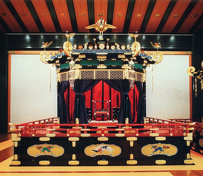 Imperial Throne of the Emperor of Japan called "Takamikura"