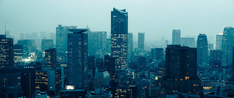 Toranomon skyline from Akasaka, Tokyo