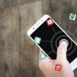 Touching smart phone apps