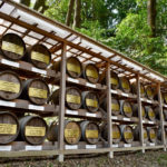 Wine barrels in Meiji-jingu Shrine