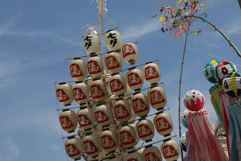 Pole Lanterns at the Akita Kanto Festival