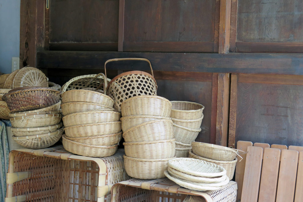 Bamboo baskets