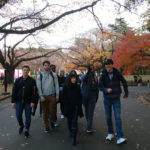 KCP Fall 2017 students walking on path