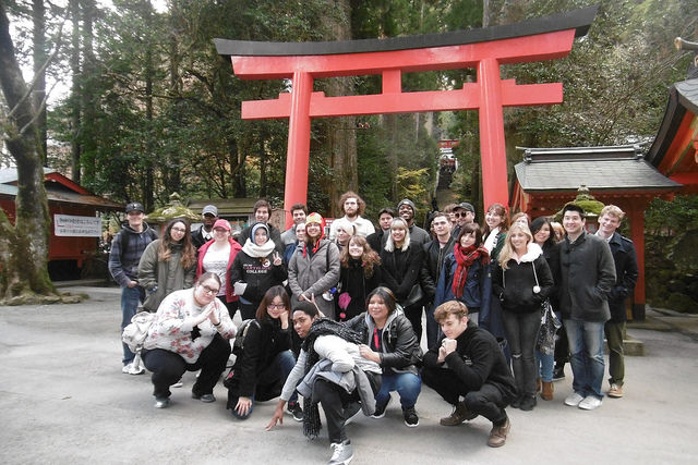 KCP Fall 2017 Students by Yamanashi torii