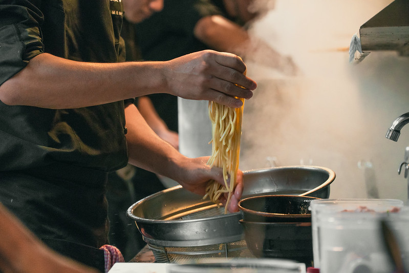 Busy Ramen shop in Tokyo