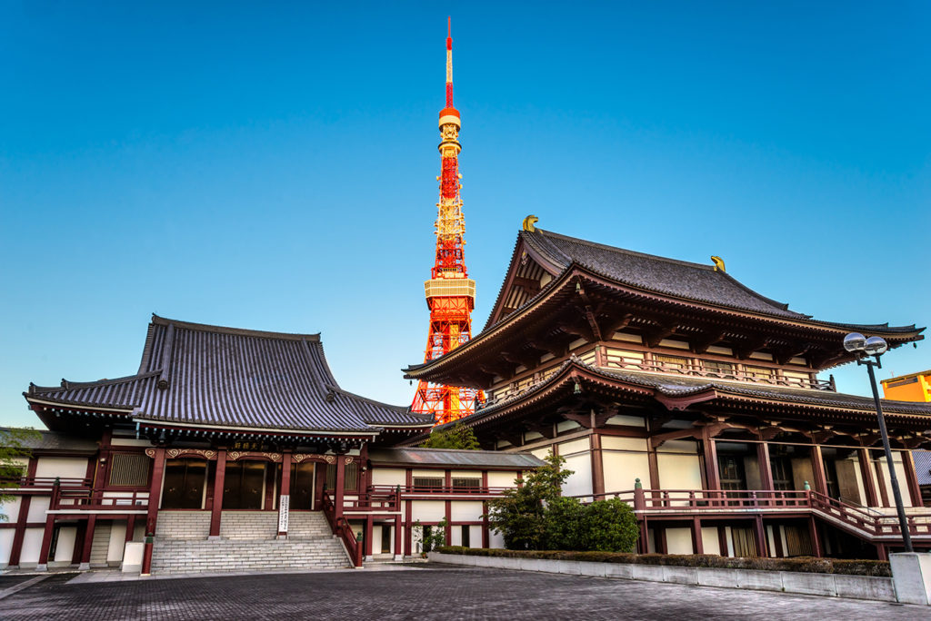 Zojo-ji Temple and Tokyo Tower