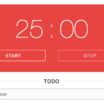 Pomodoro tracker.