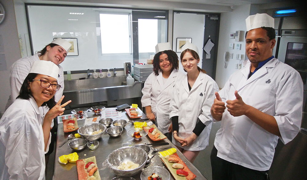 KCP students in cooking class.