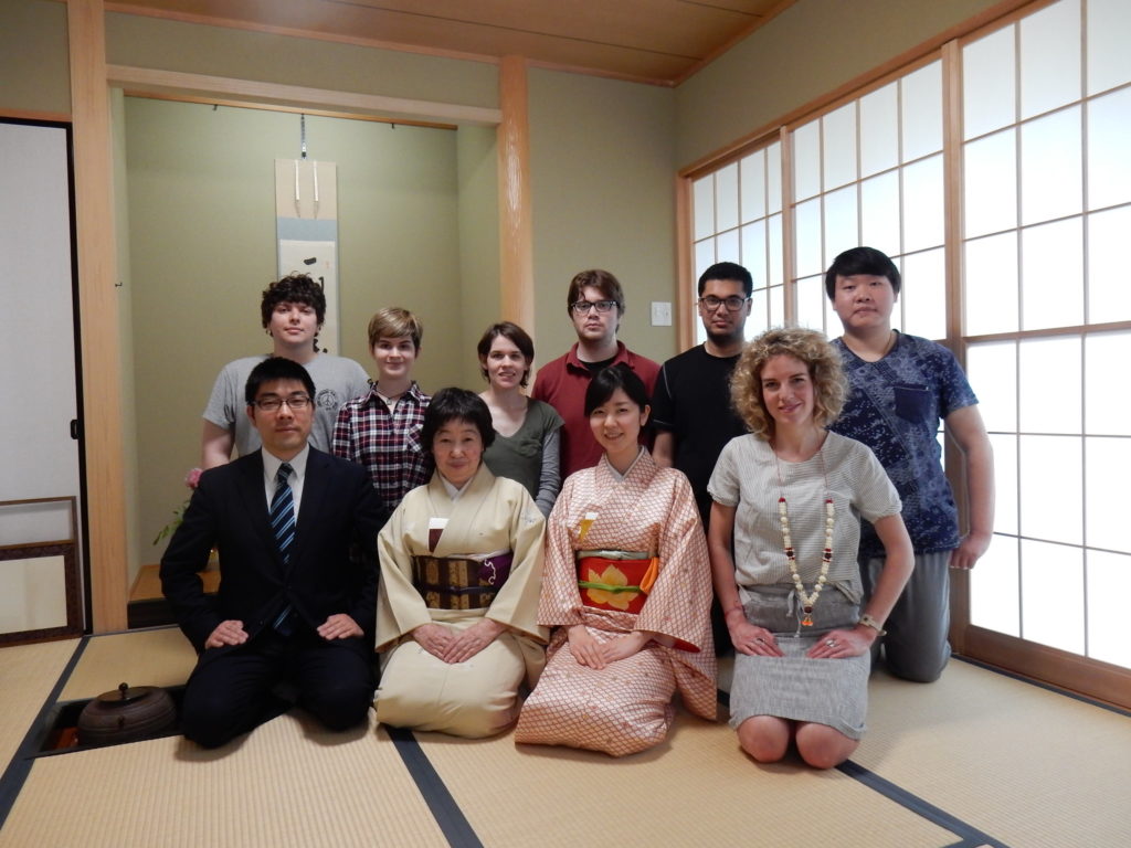 KCP students in a tea ceremony activity.