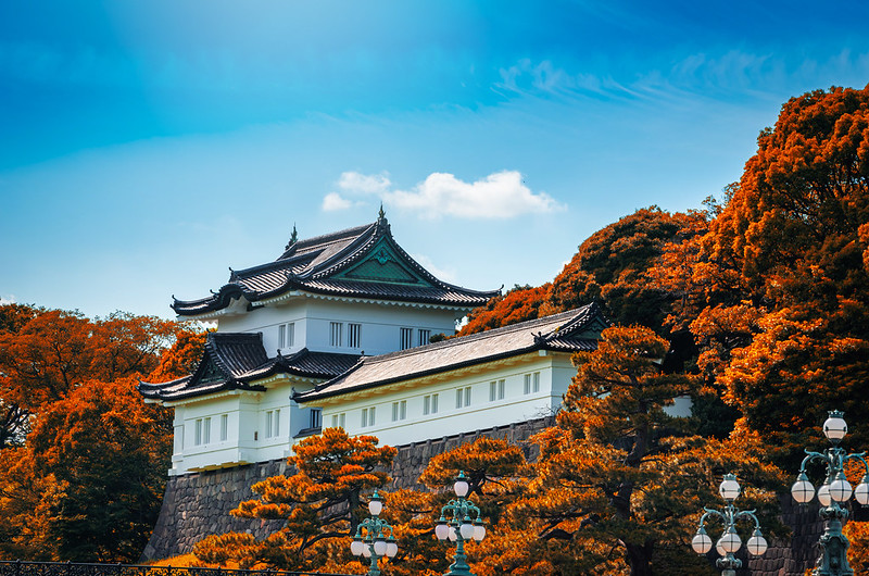 Tokyo Imperial Palace in autumn
