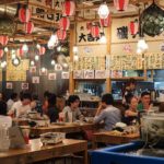 Japanese restaurant scene.