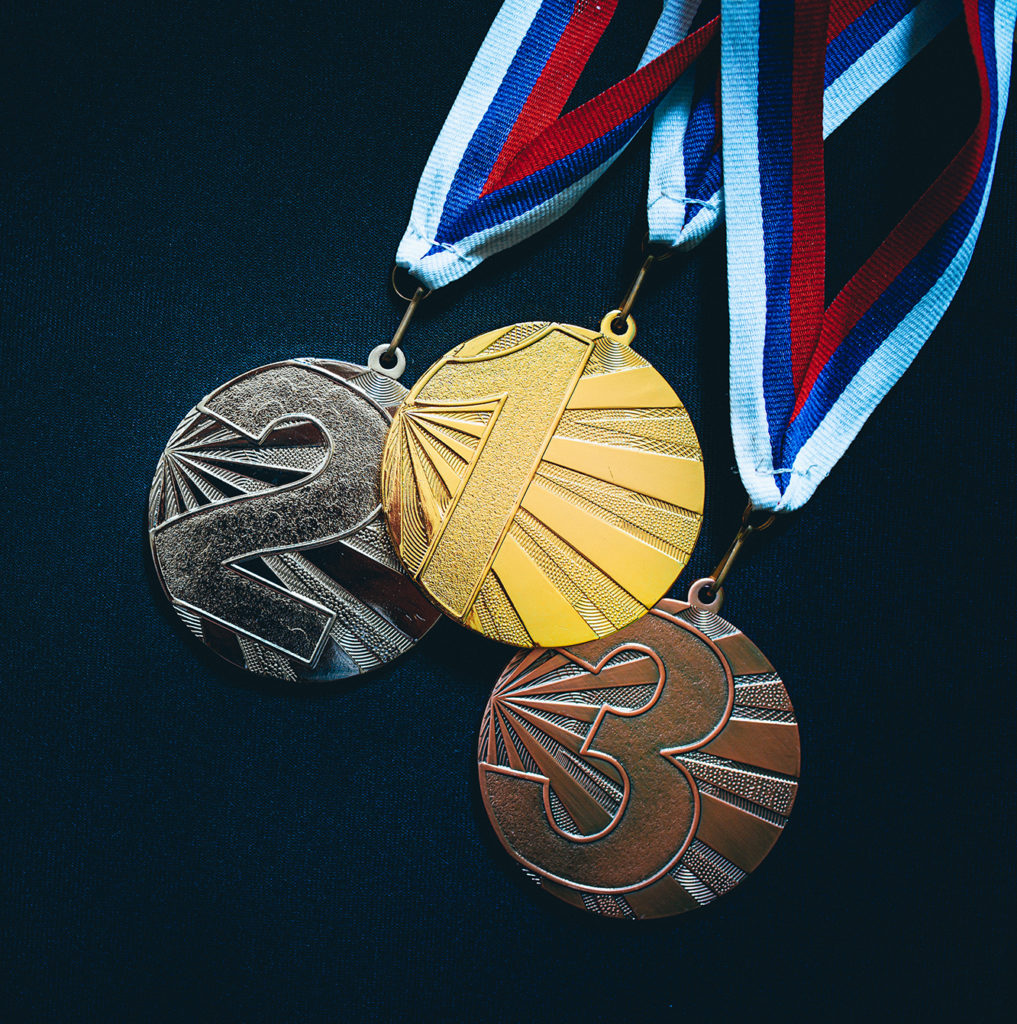Gold, silver and Bronze medal, Tokyo 2020