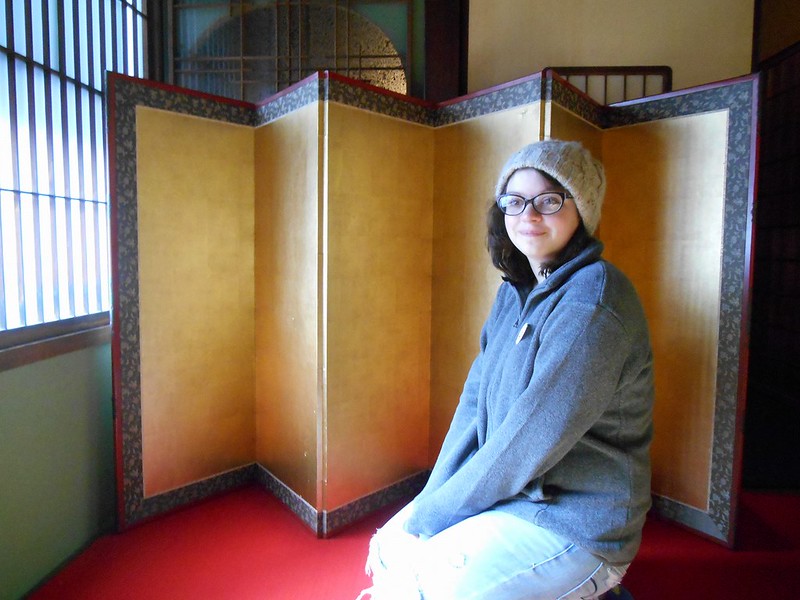 Brittney at Gifu/ Kanazawa culture trip.