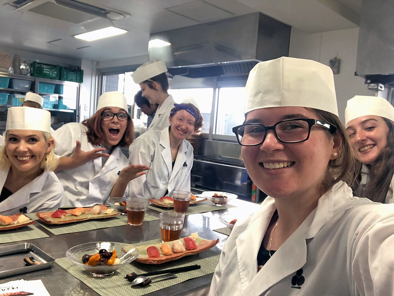 KCP Summer Short-term 2019 student Keira Griffith in cooking class.