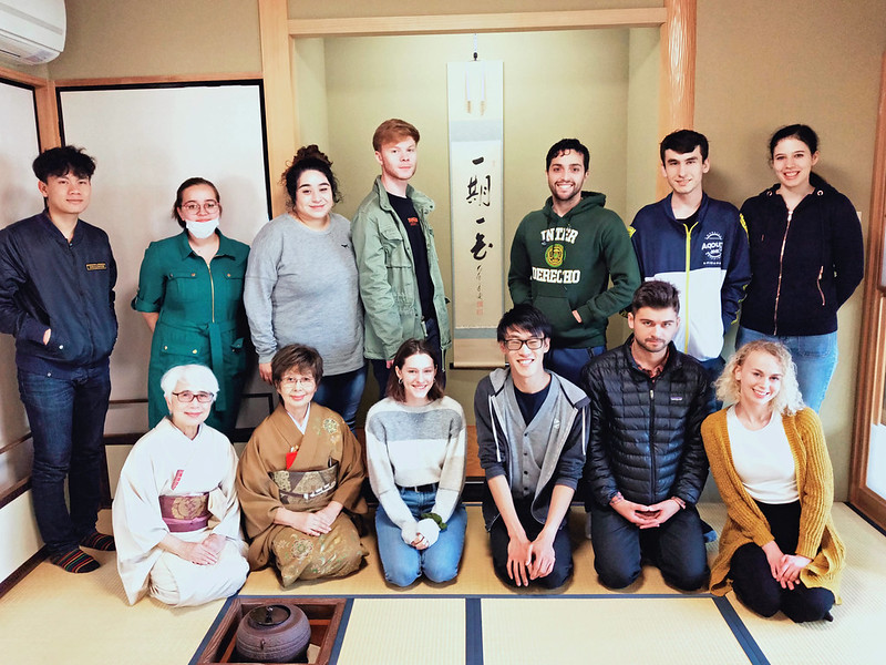 Sam during KCP's tea ceremony.