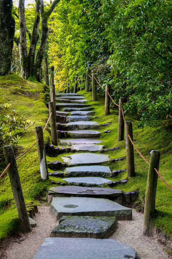 Rinno-ji Temple stone path