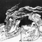 Vengeful ghost that manifests in physical (rather than spectral) form) from the Kinsei-Kaidan-Simoyonohos, 1808.