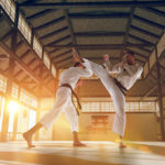 Karate fighters