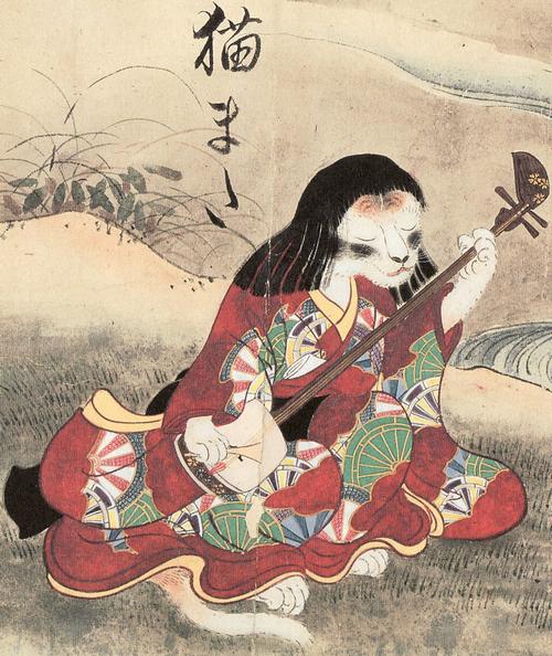 Nekomata (猫又) from the Hyakkai-Zukan (百怪図巻)