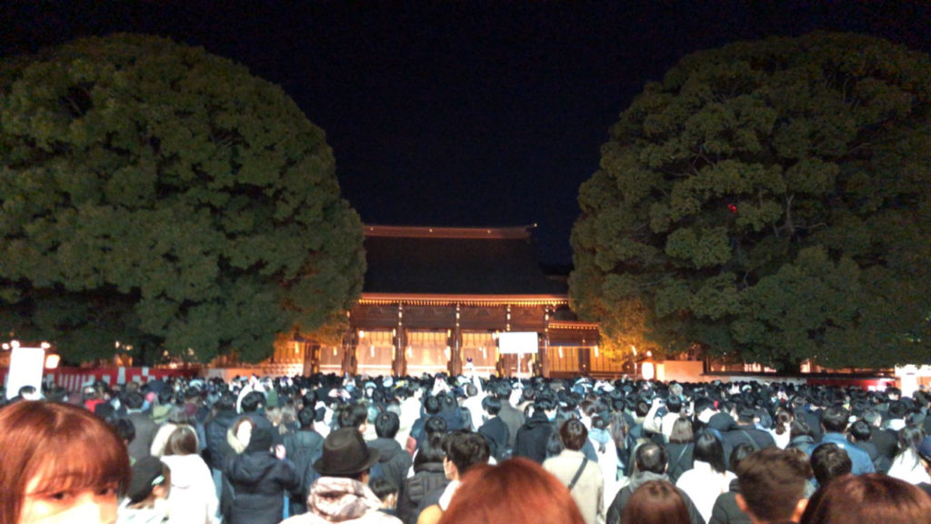 Maeve Hillengas praying at the shrine