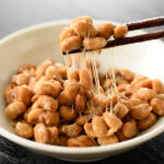 Natto on a bowl