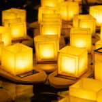 Obon floating lanterns