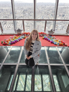 KCP student Hannah Phillips at Tokyo Skytree