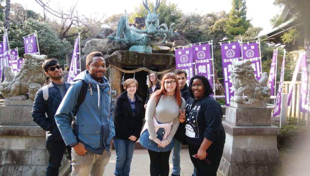 KCP students during Winter 2017 Kamakura Trip