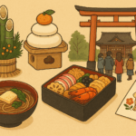 Japanese New Year Celebration Scene