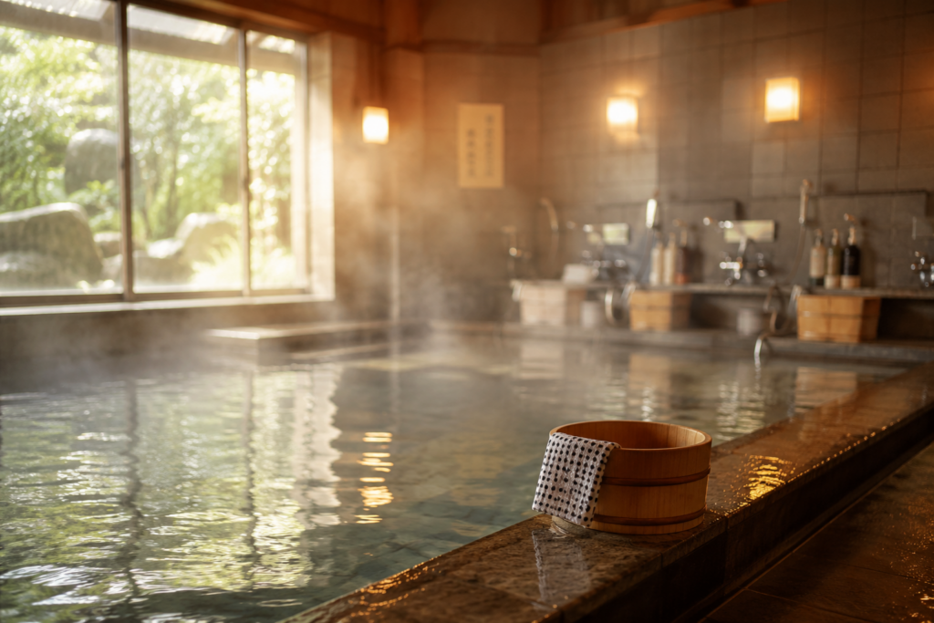 hot spring in Japan
